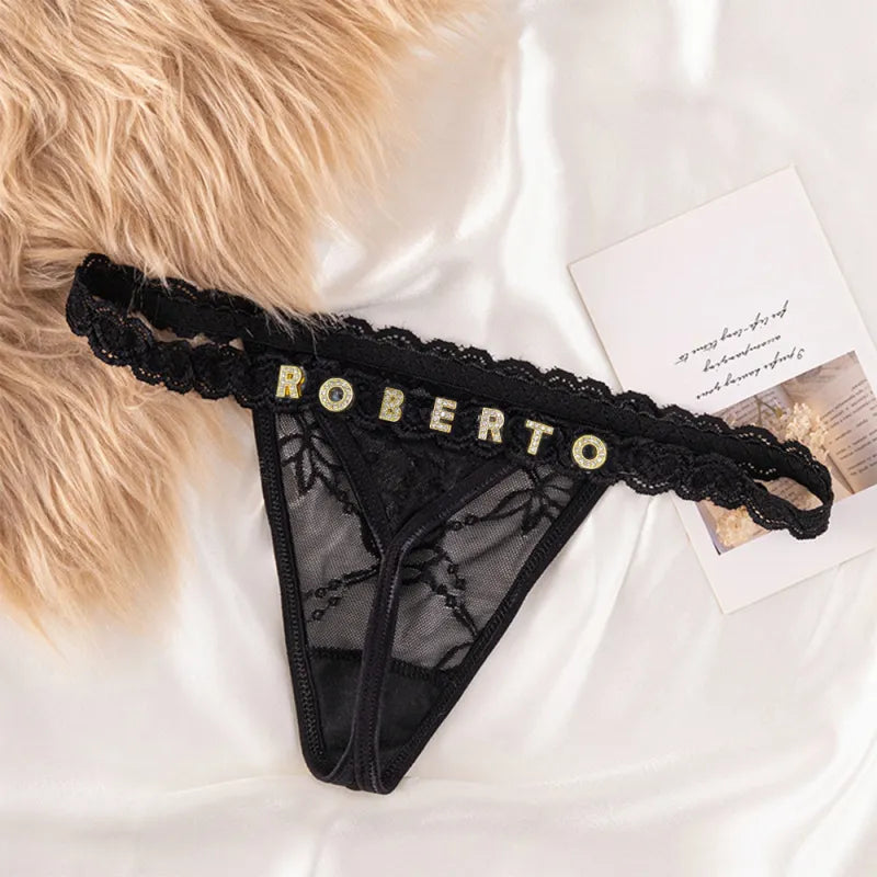 Calcinha Sedutora Personalizável + Sutiã personalizável [Compre 1 leve 3]